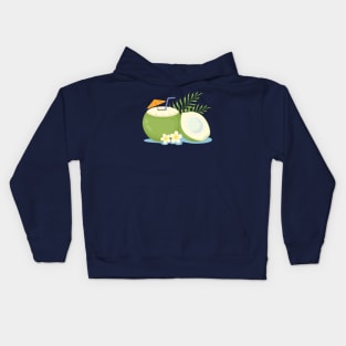 Hand Drawn Coconut Kids Hoodie